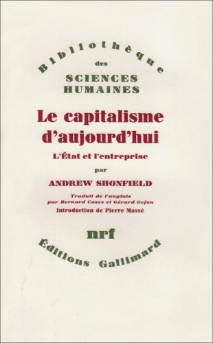 LE CAPITALISME D'AUJOURD'HUI, de Andrew Shonfield | portada del libro