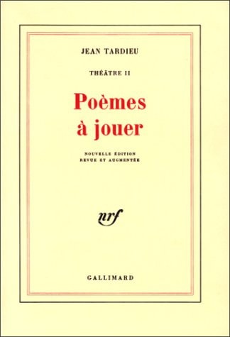 POEMES A JOUER, de Tardieu | portada del libro