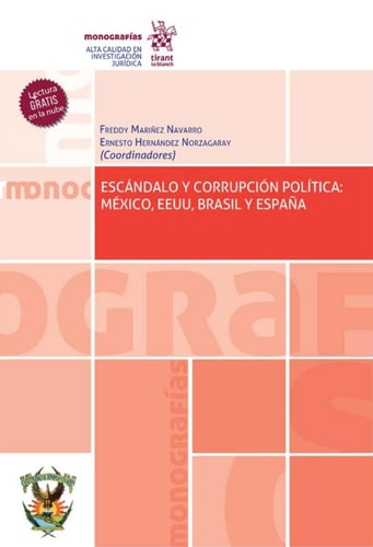 ESCANDALO Y CORRUPCION POLITICA MEXICO EEUU, BRASIL Y ESPA, de MARIÑEZ NAVARRO | portada del libro