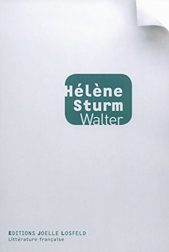 WALTER, de Hélène Sturm | portada del libro
