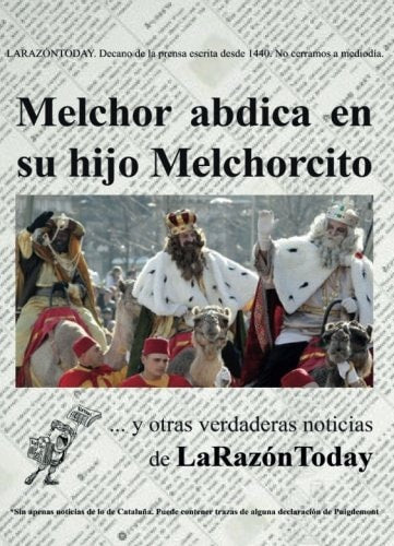 Melchor abdica en su hijo melchorcito, de Isac Sánchez | portada del libro