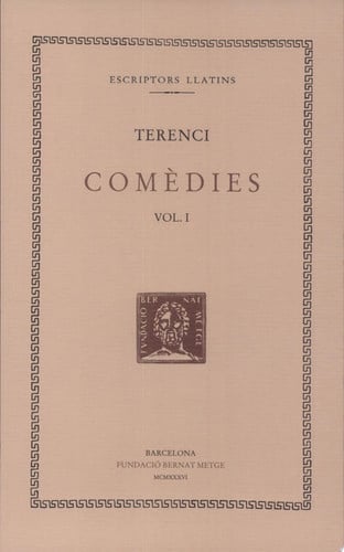 Comèdies, vol. I: Àndria. El botxí de si mateix, de Terenci | portada del libro