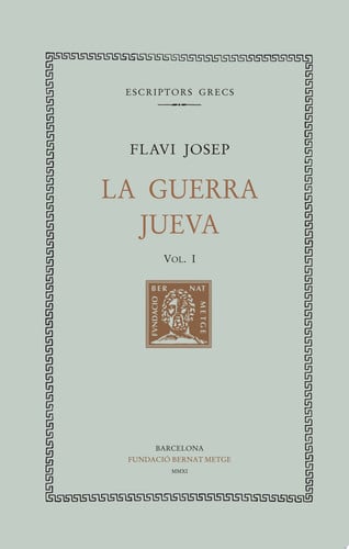 La guerra jueva, vol. I (llibre I), de Flavi Josep | portada del libro