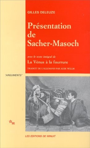 PRESENTATION DE SACHER MASOCH, de Gilles Deleuze | portada del libro
