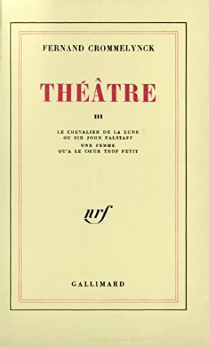 THEATRE T3, de Fernand Crommelynck | portada del libro
