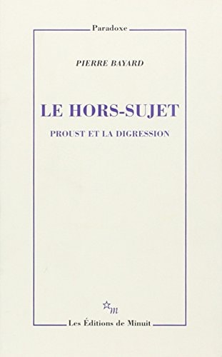 LE HORS SUJET, de Pierre Bayard | portada del libro