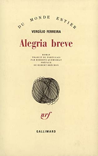 ALEGRIA BREVE, de Vergílio Ferreira | portada del libro