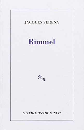 RIMMEL, de Jacques Serena | portada del libro