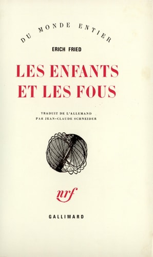 LES ENFANTS ET LES FOUS, de Erich Fried | portada del libro
