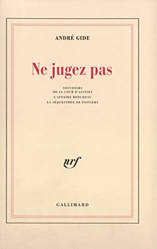 NE JUGEZ PAS, de Gide | portada del libro