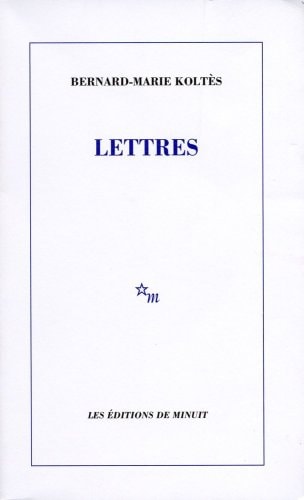 LETTRES, de Koltès | portada del libro