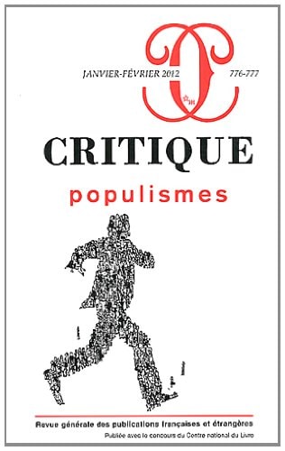 CRITIQUE 776 777 POPULISMES, de Marc Augé | portada del libro