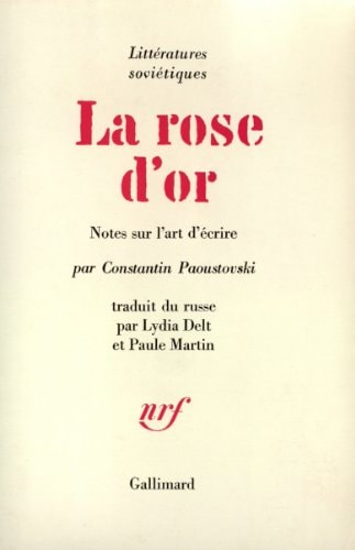 LA ROSE D'OR, de Paoustovski | portada del libro