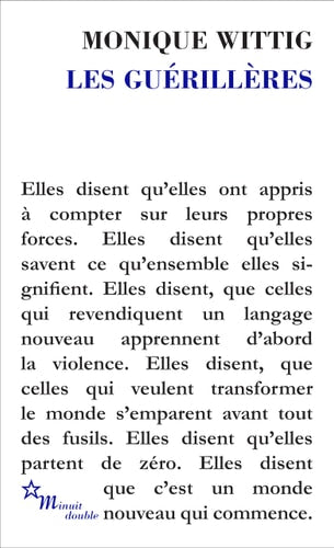 LES GUERILLERES, de Monique Wittig | portada del libro