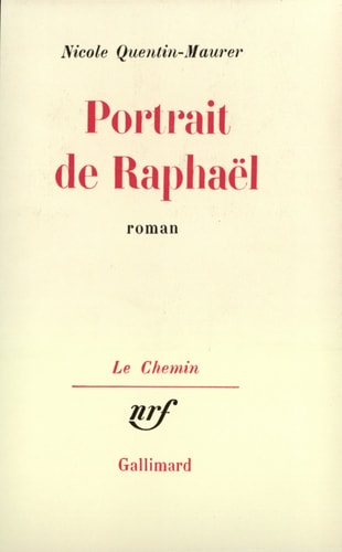 PORTRAIT DE RAPHAEL, de Quentin Maurer | portada del libro