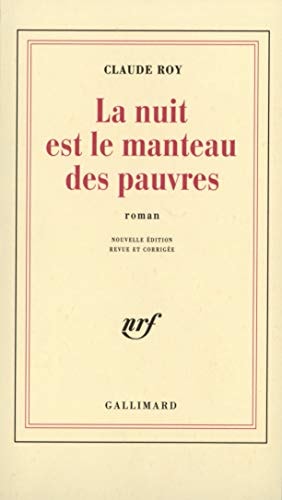 LA NUIT EST LE MANTEAU DES PAUVRES, de Roy | portada del libro