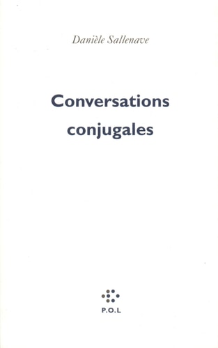 CONVERSATIONS CONJUGALES, de Sallenave | portada del libro
