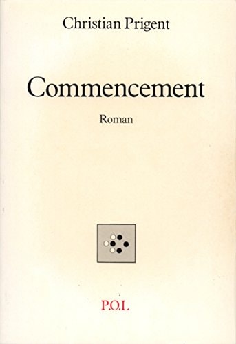 COMMENCEMENT, de Prigent | portada del libro