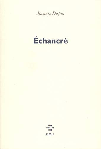 ECHANCRE, de Dupin | portada del libro