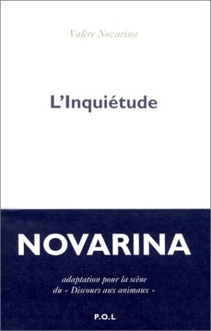INQUIETUDE, de Novarina | portada del libro