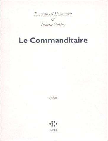 COMMANDITAIRE, de Valéry | portada del libro