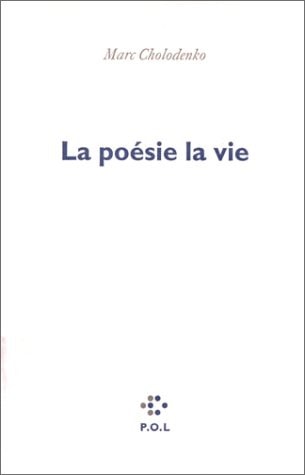 POESIE LA VIE, de Cholodenko | portada del libro