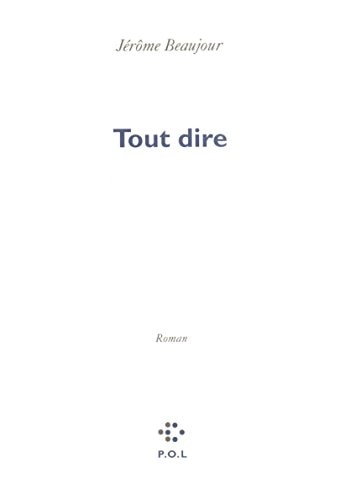 TOUT DIRE, de Beaujour | portada del libro