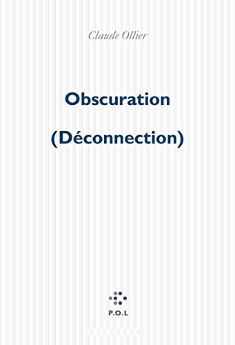 OBSCURATION DECONNECTION, de Ollier | portada del libro