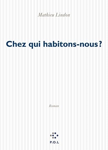 CHEZ QUI HABITONS-NOUS ?, de Lindon | portada del libro