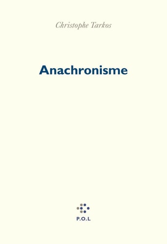ANACHRONISME, de Christophe Tarkos | portada del libro