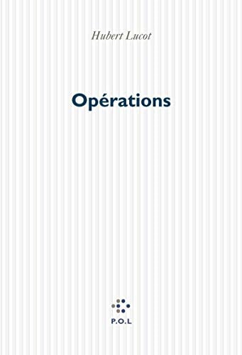 OPERATIONS, de Hubert Lucot | portada del libro