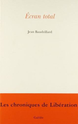 Ecran Total, de BAUDRILLARD J | portada del libro