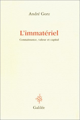 L' IMMATERIEL, de GORZ A | portada del libro