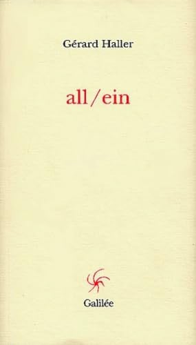 ALL / EIN, de HALLER G | portada del libro