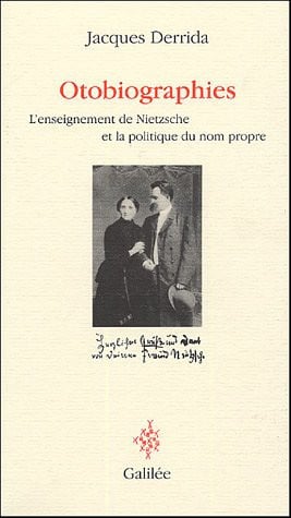 OTOBIOGRAPHIES NED, de DERRIDA J | portada del libro