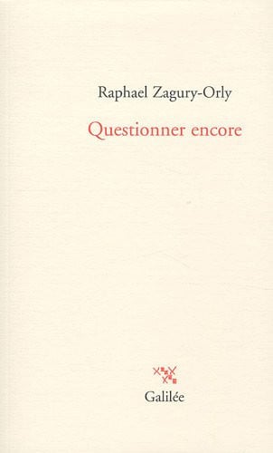 Questionner encore, de ZAGURI#ORLY R | portada del libro