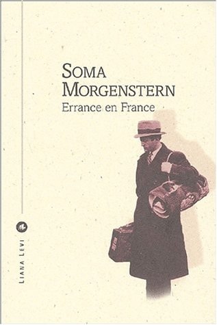 ERRANCE EN FRANCE, de Soma Morgenstern | portada del libro