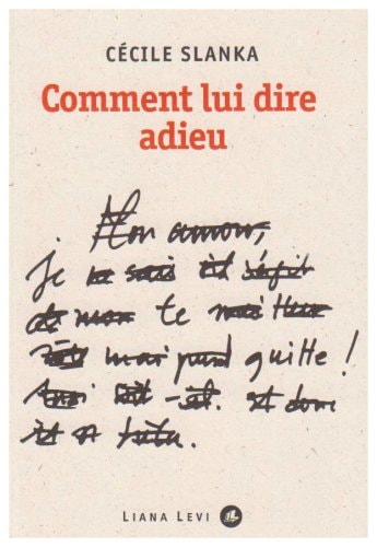 COMMENT LUI DIRE ADIEU, de Cécile Slanka | portada del libro