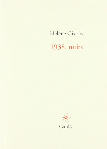 1938, nuits, de CIXOUS HELENE | portada del libro