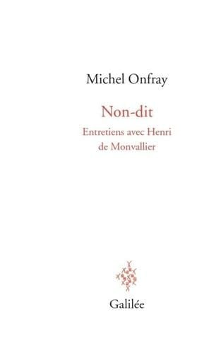 Non-dit, de ONFRAY MICHEL#M | portada del libro