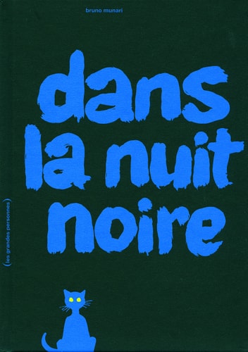 DANS LA NUIT NOIRE, de Bruno Munari | portada del libro