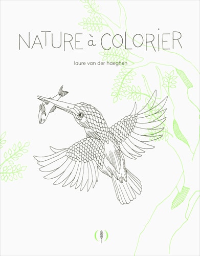 NATURE A COLORIER, de Dina Van der Haeghen | portada del libro