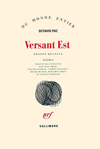 VERSANT EST ET AUTRES POEMES, de Paz | portada del libro