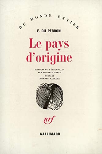 LE PAYS D'ORIGINE, de Edgar du Perron | portada del libro