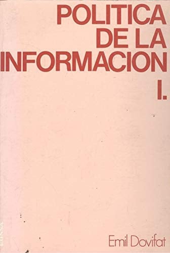 Política de la información | portada del libro