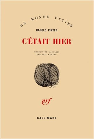 C'ETAIT HIER, de Harold Pinter | portada del libro