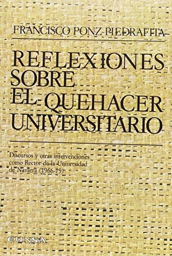 Reflexiones sobre el quehacer universitario | portada del libro