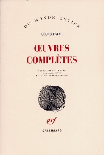 OEUVRES COMPLETES, de Georg Trakl | portada del libro