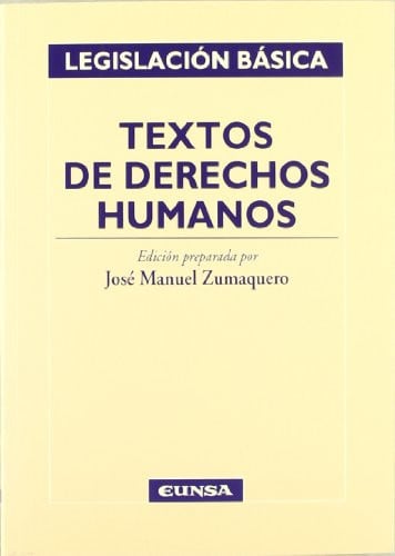 Textos de derechos humanos, de Zumaquero Romero | portada del libro