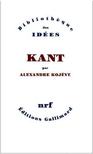 KANT, de Kojève | portada del libro